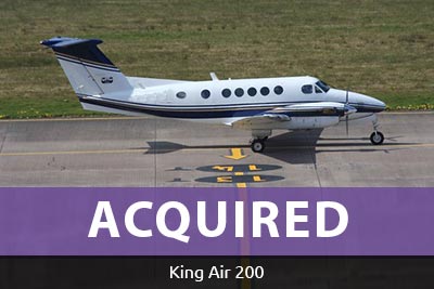 Image of acquired King Air 200.
